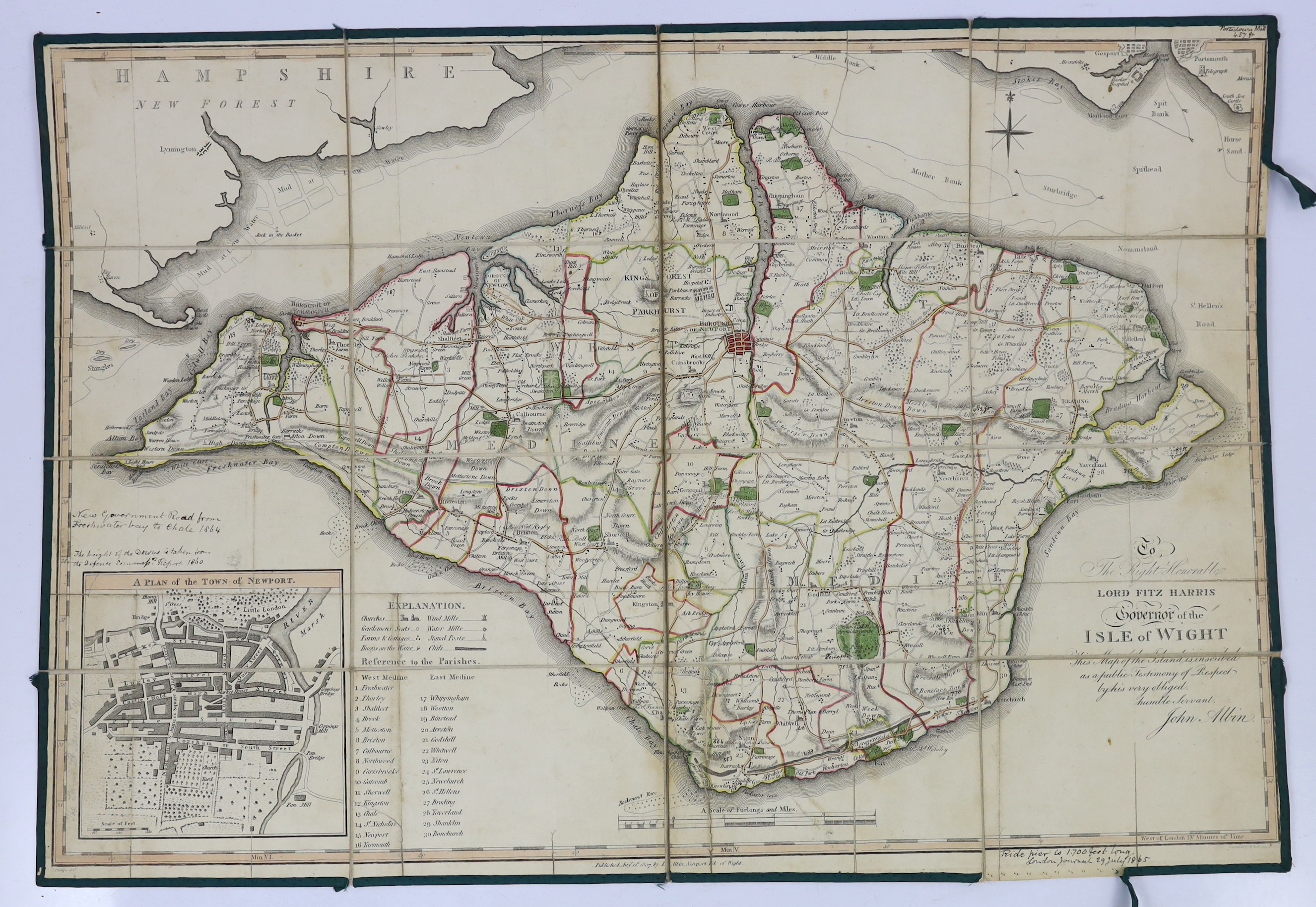 ISLE OF WIGHT: Brannon George - The Pleasure - Visitor's Companion in Surveying the Isle of Wight. Pointing out the best plan for seeing every remarkable object ... within the shortest time.